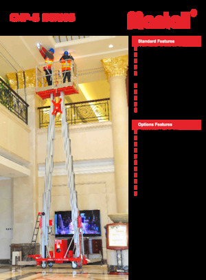 Enkele mast verticale hoogwerkers Mantall CMP14-S