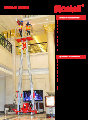 Enkele mast verticale hoogwerkers Mantall CMP14-S