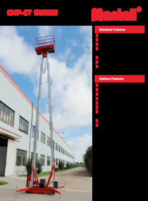 Enkele mast verticale hoogwerkers Mantall CMP14CT