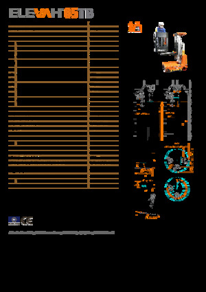 Enkele mast verticale hoogwerkers Faraone Elevah 65 TB 