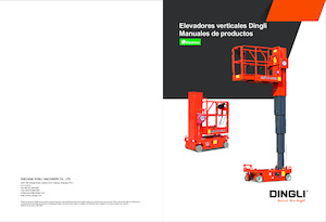 Enkele mast verticale hoogwerkers Dingli GTWY11-1300