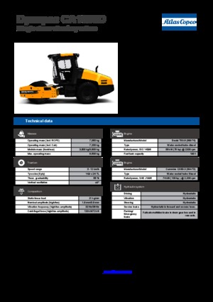 Enkele-trommelwals Dynapac CA 1500 D