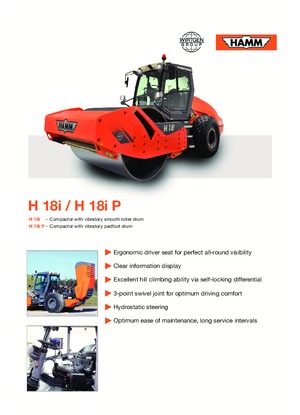 Enkele-trommelwals Hamm H 18i P