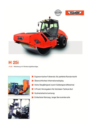 Enkele-trommelwals Hamm H 25i
