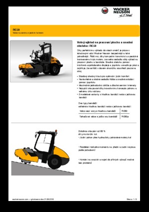 Enkele-trommelwals Wacker Neuson RC50P