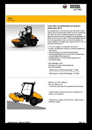 Enkele-trommelwals Wacker Neuson RC50P