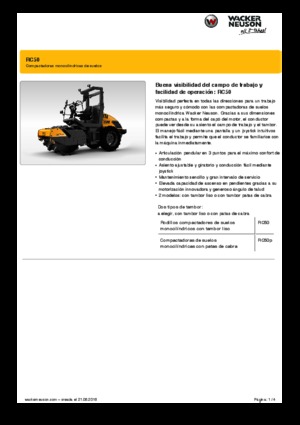 Enkele-trommelwals Wacker Neuson RC50P