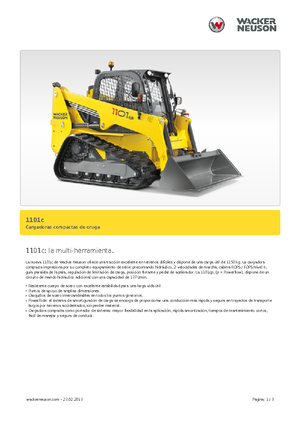 Schrankladers Wacker Neuson 1101 c