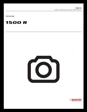 Schrankladers Manitou 1500R