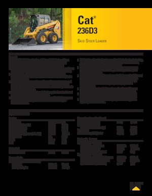 Schrankladers Caterpillar 236D Series 3