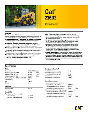 Schrankladers Caterpillar 236D Series 3
