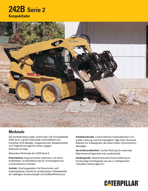 Schrankladers Caterpillar 242B II