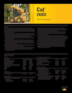 Schrankladers Caterpillar 242D Series 3