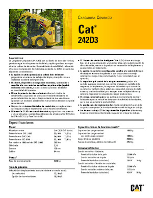Schrankladers Caterpillar 242D Series 3