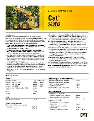 Schrankladers Caterpillar 242D Series 3