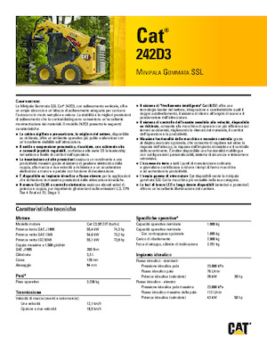 Schrankladers Caterpillar 242D Series 3