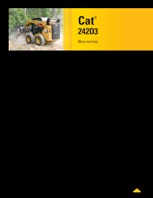 Schrankladers Caterpillar 242D Series 3