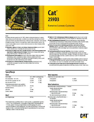 Schrankladers Caterpillar 259D Serie 3 Deltalader