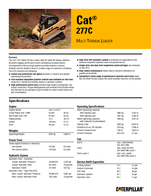 Schrankladers Caterpillar 277C