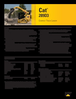 Schrankladers Caterpillar 289D Serie 3 Deltalader