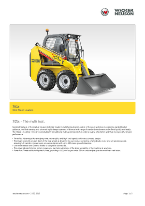 Schrankladers Neuson 701s