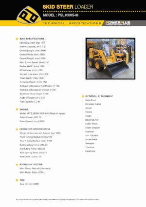 Schrankladers PowerPlus PSL1000S-III