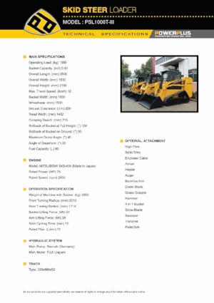 Schrankladers PowerPlus PSL1000T-III