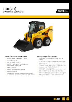 Schrankladers Gehl R180