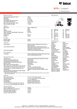 Schrankladers Bobcat S770