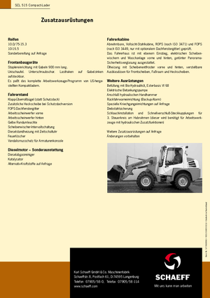 Schrankladers Terex-Schaeff SCL 515
