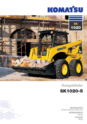 Schrankladers Komatsu SK1020-5 turbo