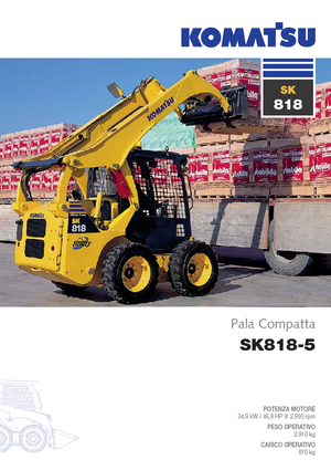 Schrankladers Komatsu SK818-5 Super Flow