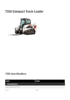 Schrankladers Bobcat T550