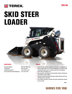 Schrankladers Terex TSV 80