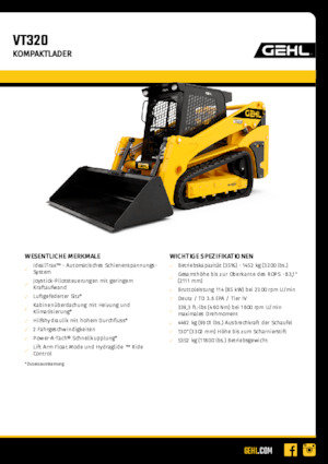 Schrankladers Gehl VT320
