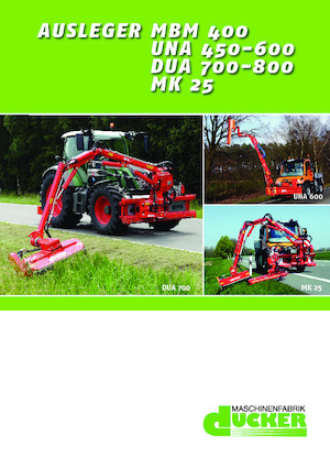 Zomeronderhoudsapparatuur/Hellingmaaiers Dücker UNA 500 TTM