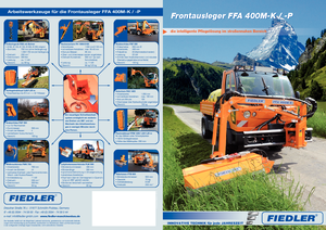 Zomeronderhoudsapparatuur/Hellingmaaiers Fiedler FFA 400 M-P
