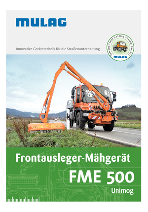 Zomeronderhoudsapparatuur/Hellingmaaiers Mulag FME 500