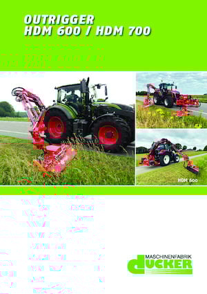 Zomeronderhoudsapparatuur/Hellingmaaiers Dücker HDM 600  VMS 1200