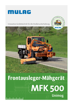Zomeronderhoudsapparatuur/Hellingmaaiers Mulag MFK 500