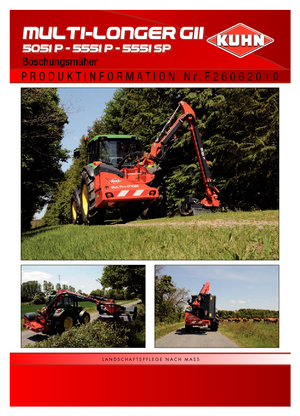 Zomeronderhoudsapparatuur/Hellingmaaiers Kuhn Multi-Longer GII HE 5051 P