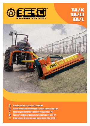 Zomeronderhoudsapparatuur/Hellingmaaiers Berti TA/L 145