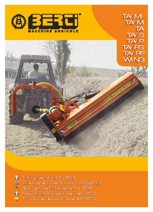 Zomeronderhoudsapparatuur/Hellingmaaiers Berti TA 180