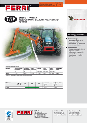 Zomeronderhoudsapparatuur/Hellingmaaiers Ferri TKV 65