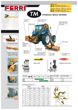 Zomeronderhoudsapparatuur/Hellingmaaiers Ferri TM 46 Dual