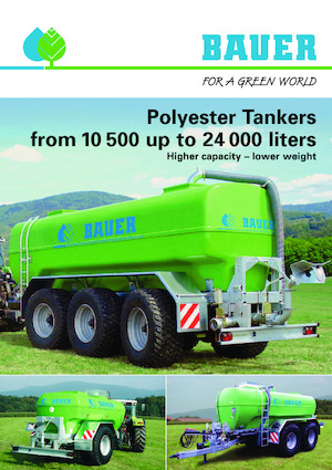 Mesttanks Bauer Irrigation Centrifugal tanker Poly 105 EA SF single axle