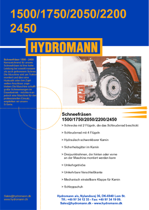 Sneeuwfrezen Hydromann 2050