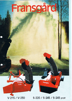 Sneeuwfrezen Fransgard S 245 proff