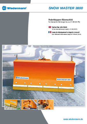 Sneeuwploegen, lichte modellen Wiedenmann 3800
