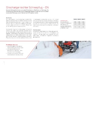 Sneeuwploegen, lichte modellen Schmidt EN 17
